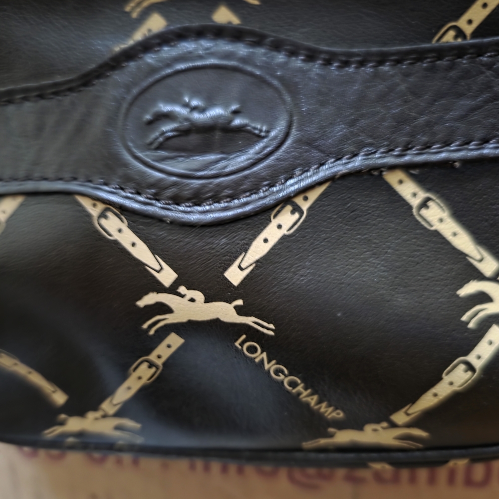 Longchamp Black and Gold Women's Bag - Picture 3 of 12